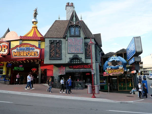 Niagara Falls Kanada Října 2021 Clifton Hill Nad Vodopády Oblast — Stock fotografie