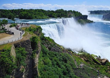 Niagara Şelalesi, Amerikan tarafında görüldü.
