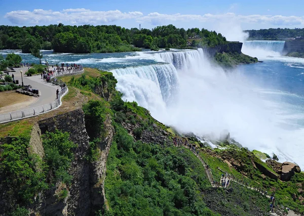 Niagarafallen Sedd Från Den Amerikanska Sidan — Stockfoto