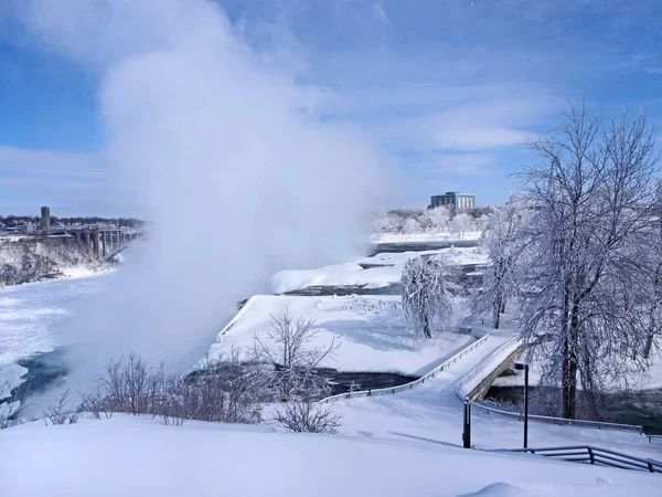 Niagarské Vodopády Zimě — Stock fotografie