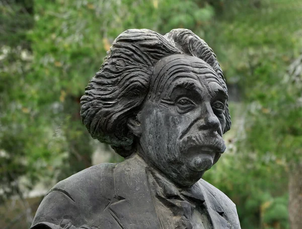 Jerusalem Statue Albert Einstein Sculptor Georgy Frangulyan Hebrew University Which — Stock Photo, Image