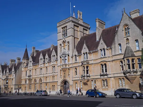 Oxford England Balliol College Alma Mater Видатних Людей Таких Прем — стокове фото