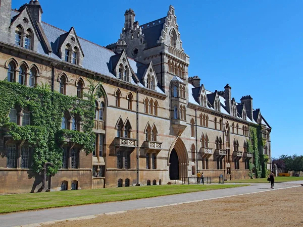 Oxford Christ Church College Одним Найбагатших Коледжів Оксфорда Який Традиційно — стокове фото