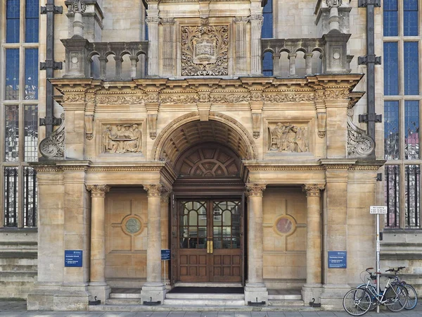 Oxford Κτίριο Εξετάσεων Σχολεία Που Αντιμετωπίζει High Street Είναι Ένα — Φωτογραφία Αρχείου