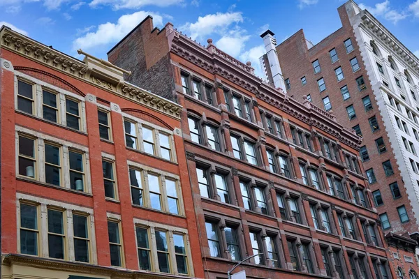 Régi Stílusú Épületek Őrzött Chelsea Kerületben Manhattan — Stock Fotó