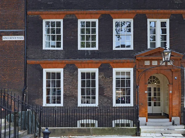Londýn Anglie Advokátní Kanceláře Inner Temple Přestavěné Roce 1678 Zničení — Stock fotografie
