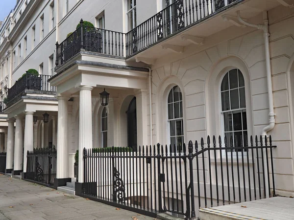 Elegantní Vstup Londýnského Měšťanského Domu — Stock fotografie