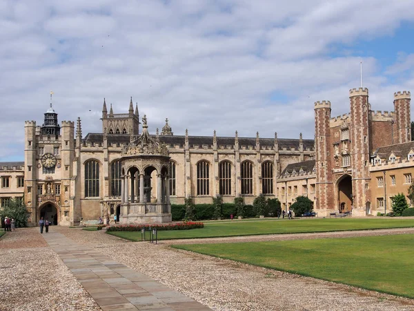 Cambridge Engand August 2016 Trinity College Elegant Campus Detailed Gothic — Stock Photo, Image