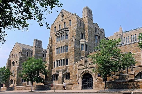 Yale University Gothic Stone Building — Stock Photo, Image