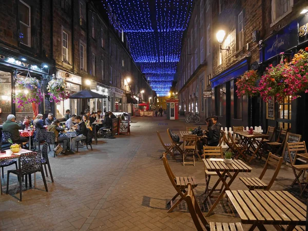 Edinburgh September 2016 Rose Street Popular Area Restaurants Pubs Open — Stock Photo, Image