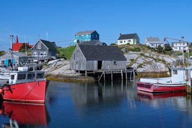 Peggy'nin Cove balıkçı köyü Nova Scotia