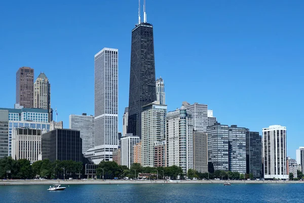 Chicago Lakefront Skyline Gold Coast Grannskapet — Stockfoto