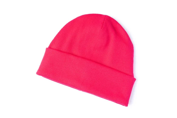 Gorro Juvenil Brillante Rosa Elegante Tela Ecológica Natural Con Textura —  Fotos de Stock