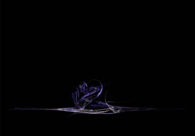 Mor desenli soyut grafik siyah arkaplan