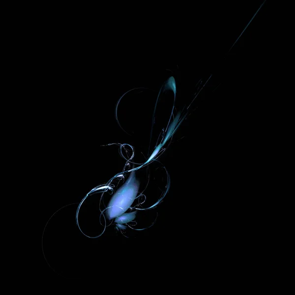 Dessin Bleu Abstrait Sur Fond Noir Fond Papier Peint — Image vectorielle