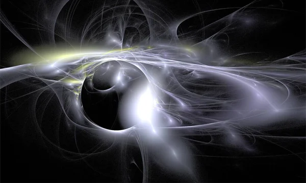 Illustration Espace Noir Étoile Brillante Rayonnement Cosmique — Image vectorielle