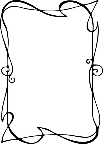 Bir belge veya resim tasarımı için sınır muhafızı siyah grafik asimetriği