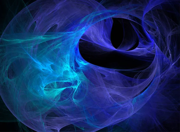 Blau Blau Abstrakte Illustration Optische Wirkung Blau Leuchtende Felder Design — Stockvektor