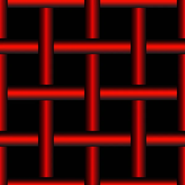 Zökkenőmentes Fekete Piros Geometriai Minta Utánzata Grafika Design Textúra Háttér — Stock Vector