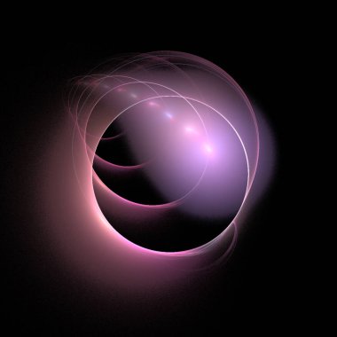 Mor bir uzay gezegeni, yıldız sistemi, renk grafikleri, tasarım, arkaplan