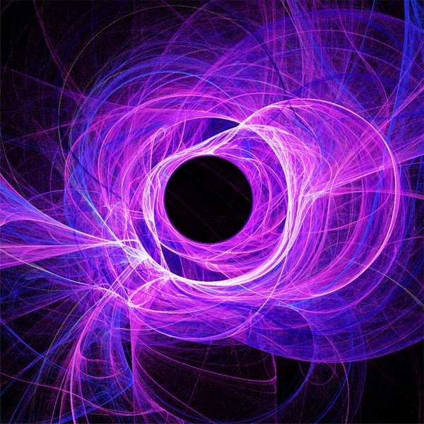 Illustration Fantastique Une Planète Spatiale Violette Système Stellaire Graphiques Couleur — Image vectorielle