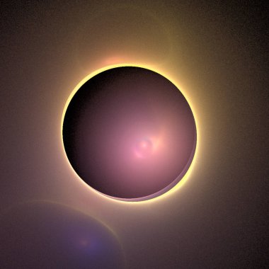 Mor bir uzay gezegeni, yıldız sistemi, renk grafikleri, tasarım, arkaplan