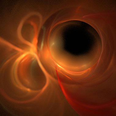 Siyah, renk grafikleri, arkaplan, tasarım üzerine soyut turuncu-kırmızı desen