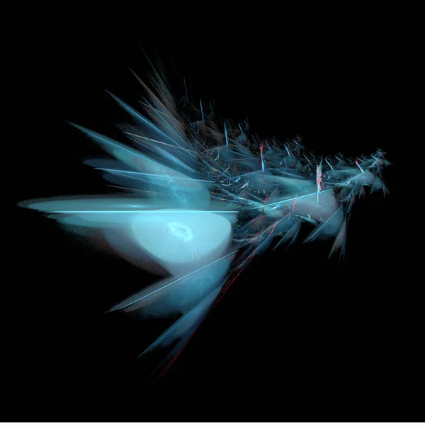 Синий Абстрактный Элемент Черном Фоне Цифровая Графика Фон Современный Дизайн — стоковый вектор