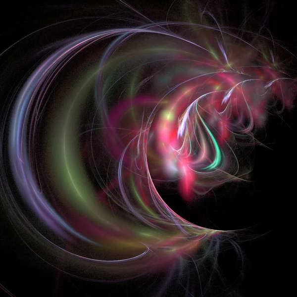 明るい抽象的な線形背景 グラフィック デザイン上のピンク紫色のデジタル描画 — ストックベクタ