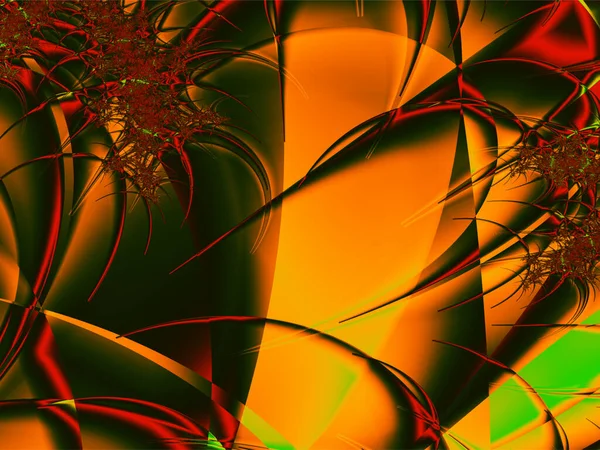 Abstract Bright Orange Red Linear Pattern Color Graphics Background Design — Vetor de Stock