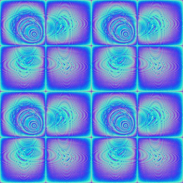 Seamless Pink Blue Symmetrical Abstract Pattern Tile Squares Texture Design — Zdjęcie stockowe