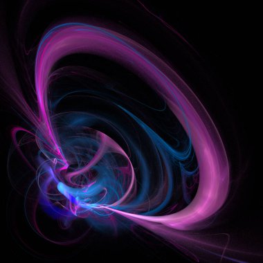 parlak soyut doğrusal arkaplan, siyah, grafik, tasarım üzerine pembe ve mavi dijital çizim