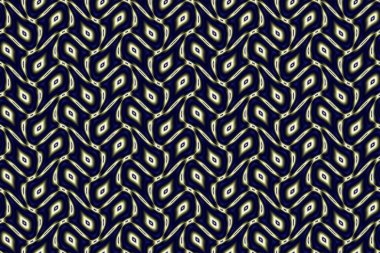 geometric seamless yellow-blue symmetrical abstract mosaic pattern, texture, design