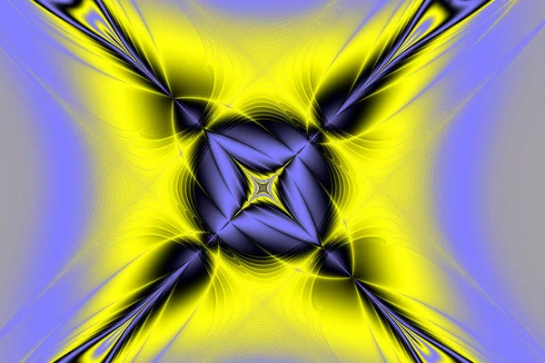 Yellow Blue Abstract Geometric Background Graphic Illustration Design — Photo