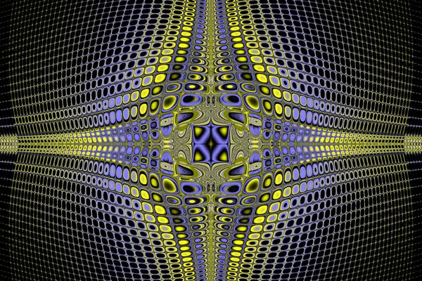 Helder Abstract Geometrisch Geel Blauw Patroon Van Vierkanten Achtergrond Ontwerp — Stockvector
