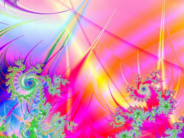 Abstract Bright Multicolor Linear Pattern Color Graphics Background Design — Foto de Stock