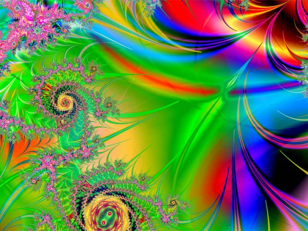 Abstract Bright Multicolor Linear Pattern Color Graphics Background Design —  Fotos de Stock