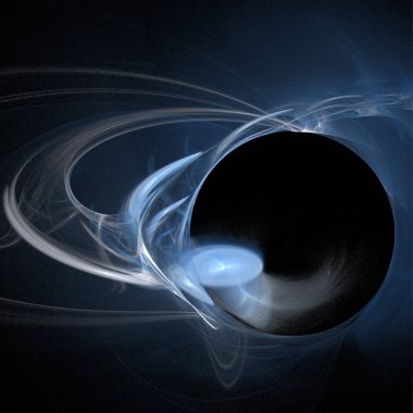 grafik siyah ve mavi uzay çizimi, yıldız sistemi, oluşturma, tasarım