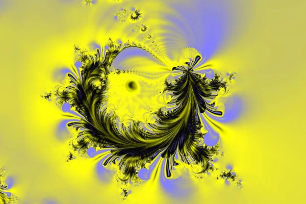 Graphic Drawing Yellow Blue Color Sky Abstract Design Background Wallpaper — Stockvector