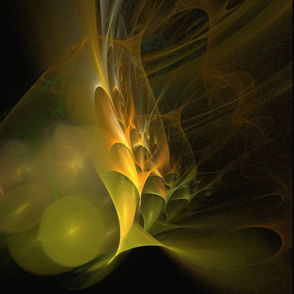 橄榄线在深色背景上的明亮的抽象背景 — 图库矢量图片