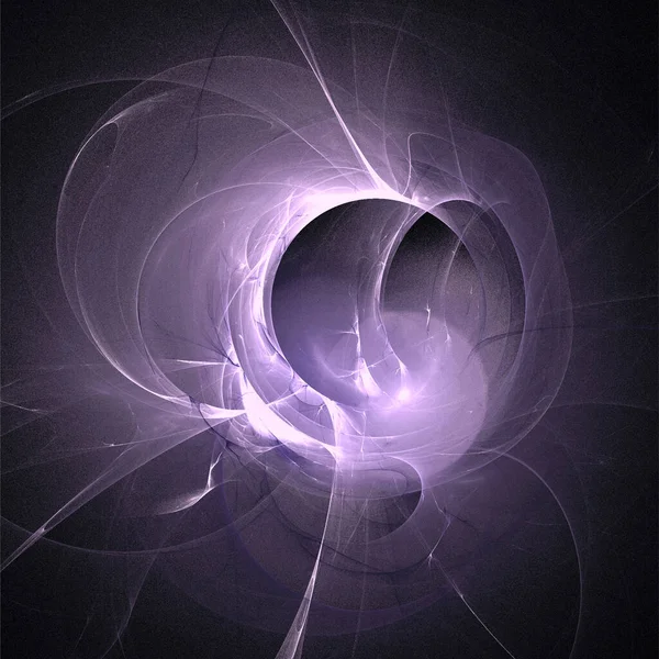 Космічна Фентезі Ілюстрація Фіолетової Планетарної Системи Фоні Темного Простору Мистецтва — стокове фото