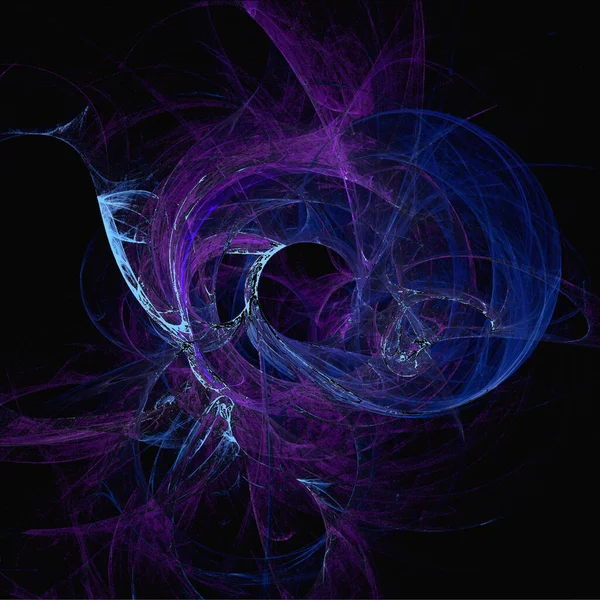 Raum Fantasie Illustration Des Blauen Planeten Auf Dunklem Raum Hintergrund — Stockfoto