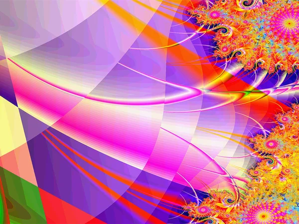 Abstract Bright Multicolor Linear Pattern Color Graphics Background Design — Photo