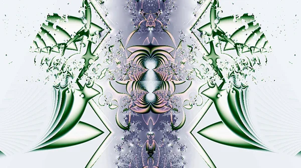 Барвистий Абстрактний Геометричний Фон Фіолетових Зелених Тонах Графічна Ілюстрація Дизайн — стоковий вектор