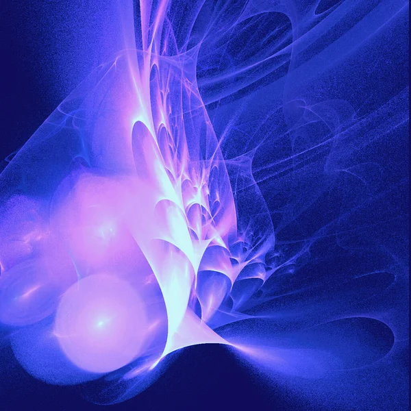 Яскравий Абстрактний Фон Світяться Плетіння Синіх Ліній Темному Фоні Дизайн — стоковий вектор