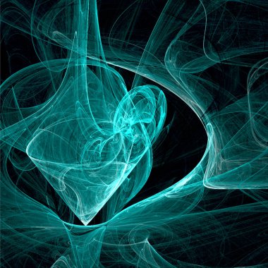 Siyah arkaplan üzerindeki parlak mavi çizgilerin soyut arkaplanı, nöral ağ, tasarım