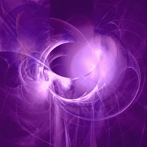 Fantasy Space Illustration Purple Planet Deep Space Wallpaper Design — Image vectorielle