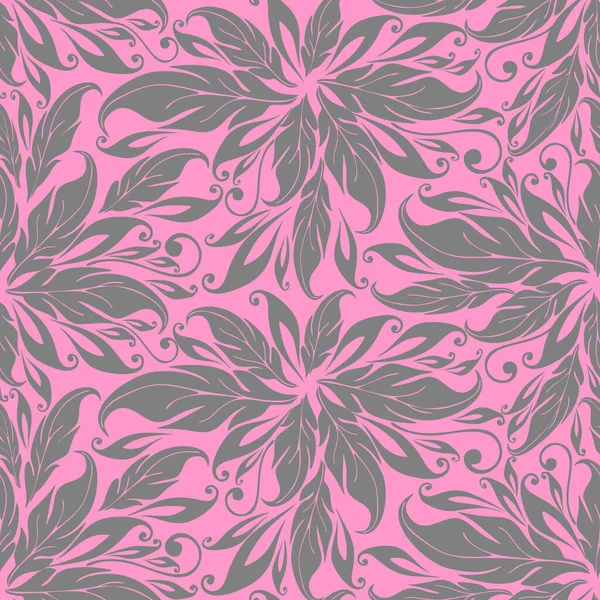 Grafik Nahtloses Asymmetrisches Graues Muster Auf Rosa Hintergrund Textur Design — Stockvektor
