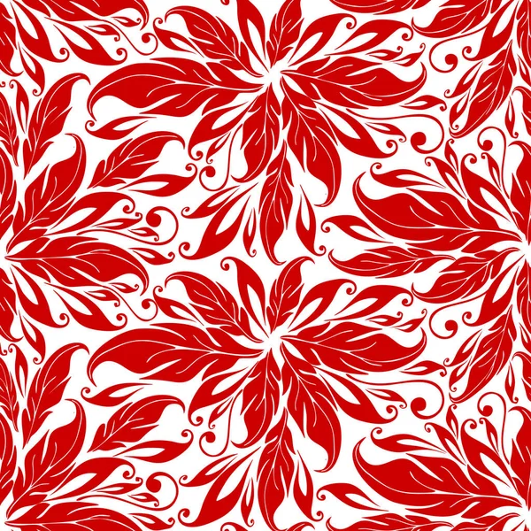 Motif Rouge Asymétrique Sans Couture Graphique Sur Fond Blanc Texture — Image vectorielle