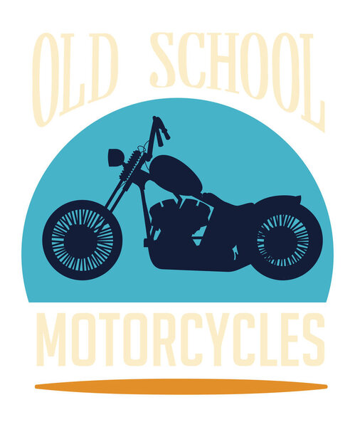 Motorcycle T-shirt design vector